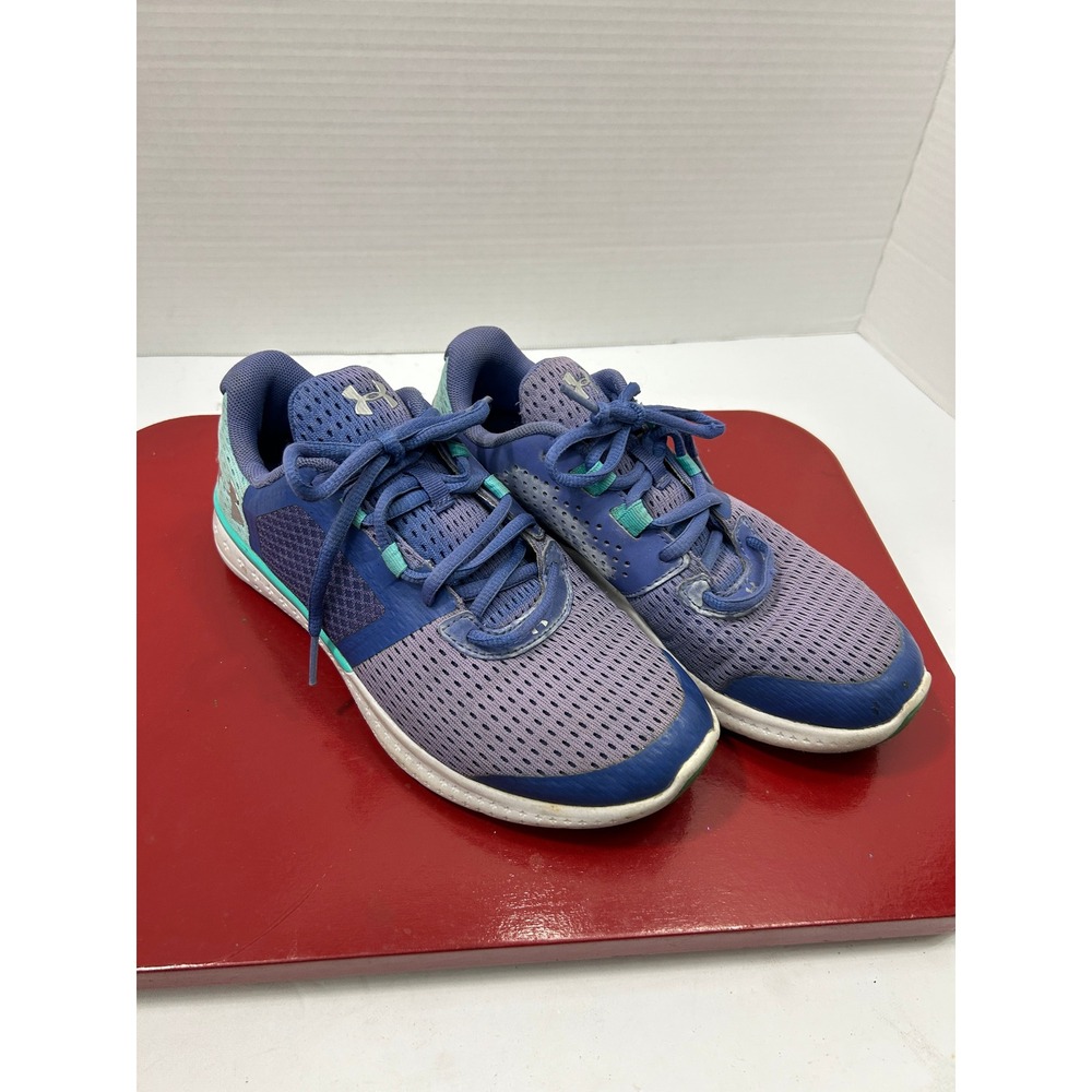 Under Armour Mesh Running Shoes‎ 4.5Y Purple Teal Athletic Sneakers Gorpcore